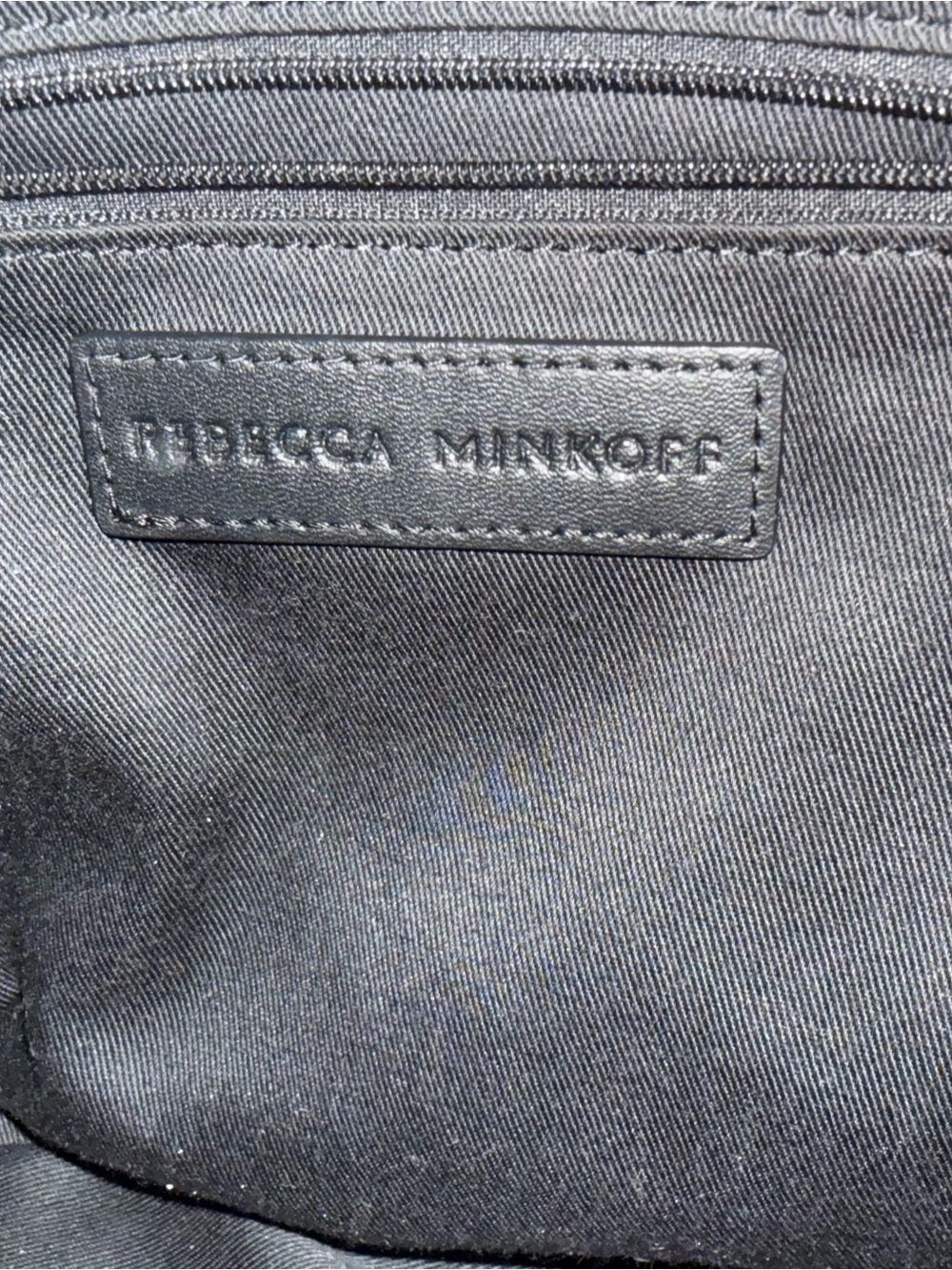Rebecca Minkoff Black Pebbled Leather Crossbody Satchel - Picture 10 of 15